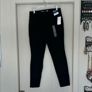Old Navy Women's Rockstar Super Skinny High-Rise Black Skinny Jeans